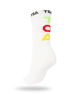 TOA line Duo Grip socks – White